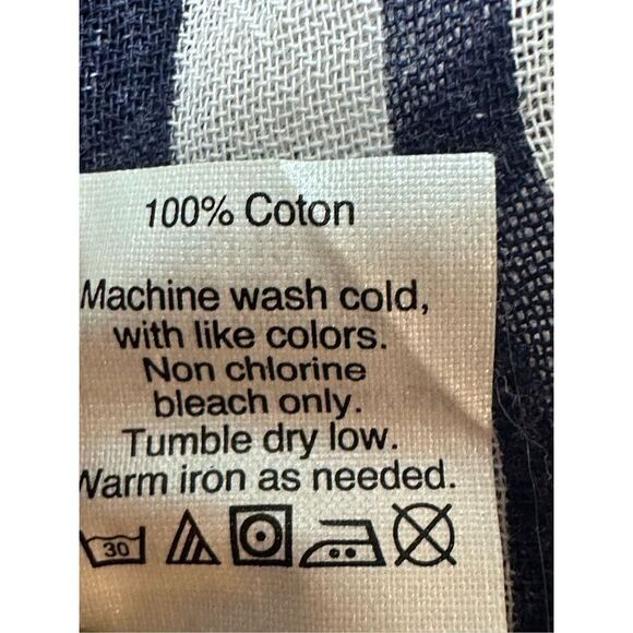 J.Crew Women’s Navy Blue White Striped Sleeveless Button Up Blouse Size 10 - Picture 5 of 5